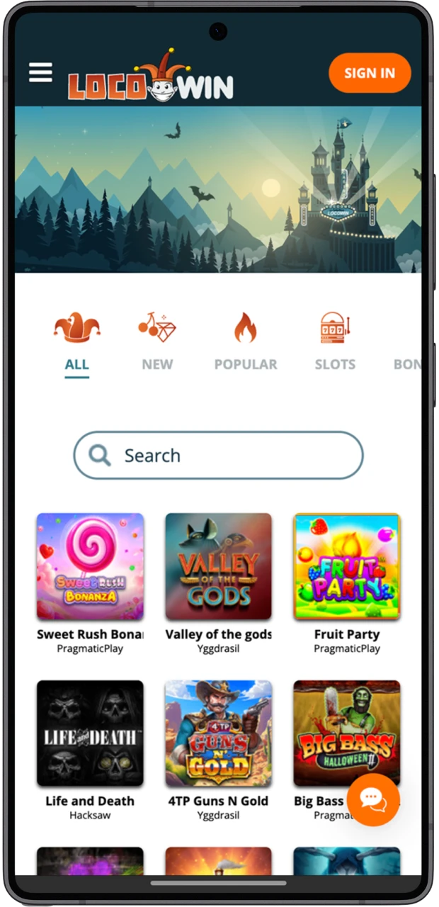 Access Locowin faster through your Android browser today.
