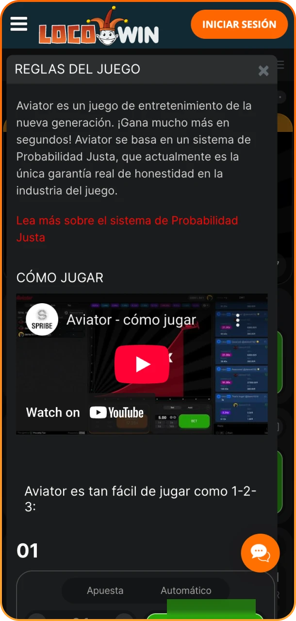 Aprende las reglas del Aviator en Locowin.