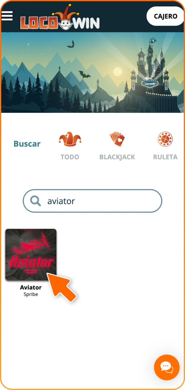 Encuentra Aviator fácilmente en Locowin.