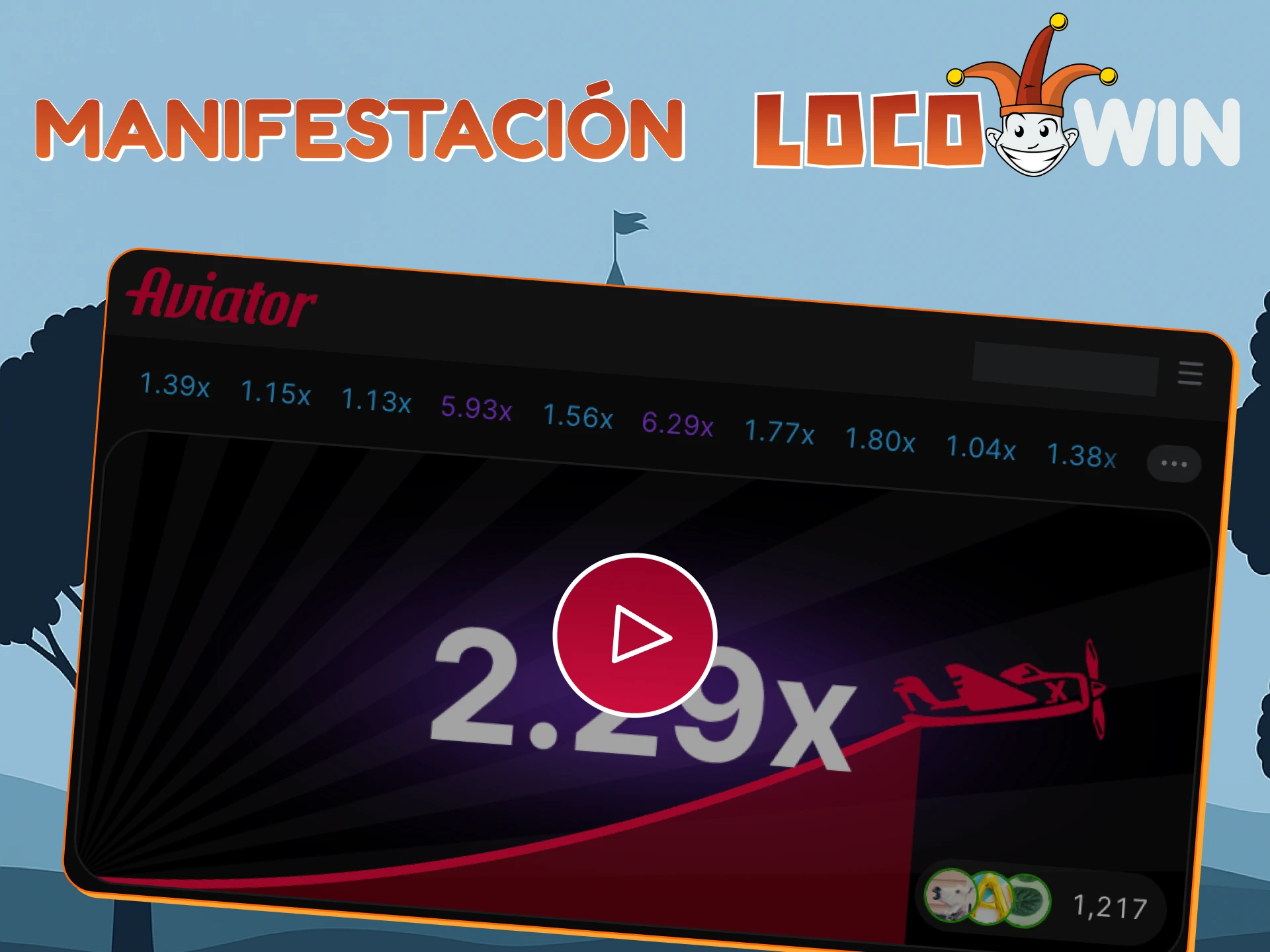 Siente la emoción del Aviator solo en Locowin.