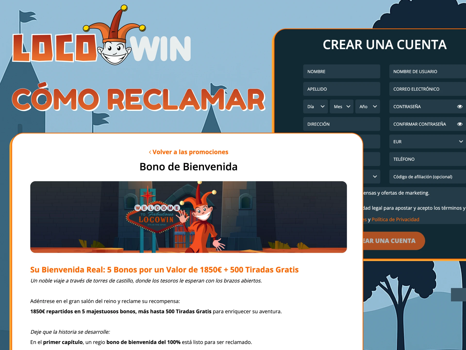 Reclama tus bonos exclusivos en Locowin.