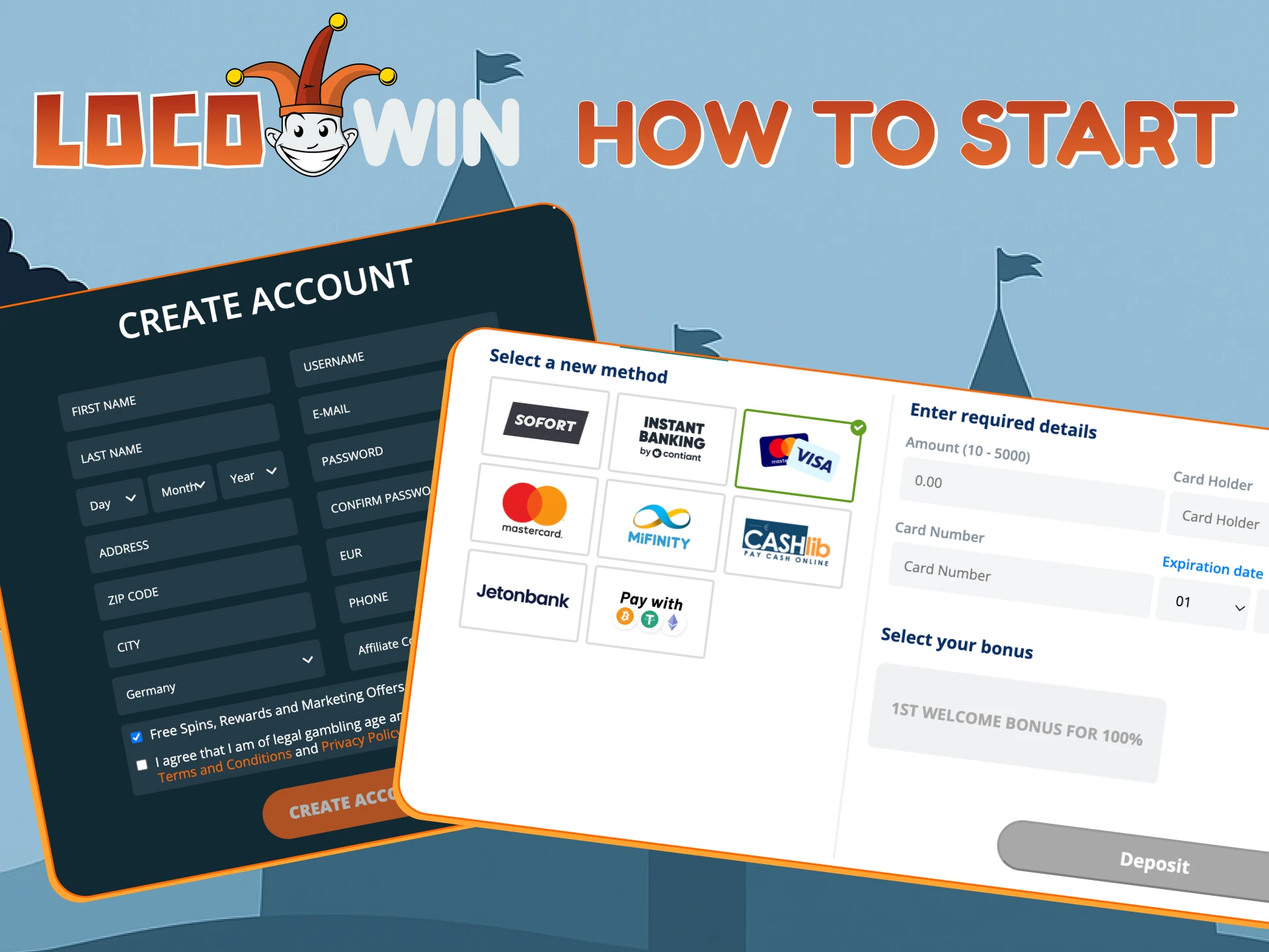 Learn how to start your casino adventure at Locowin.
