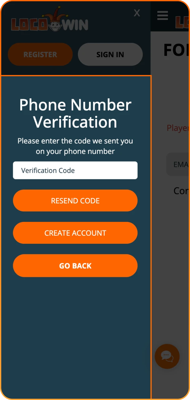 Verify your account and unlock full access on Locowin.