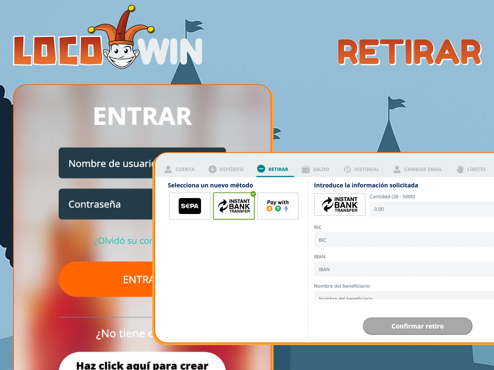 Retira tus ganancias sin esperas en Locowin.