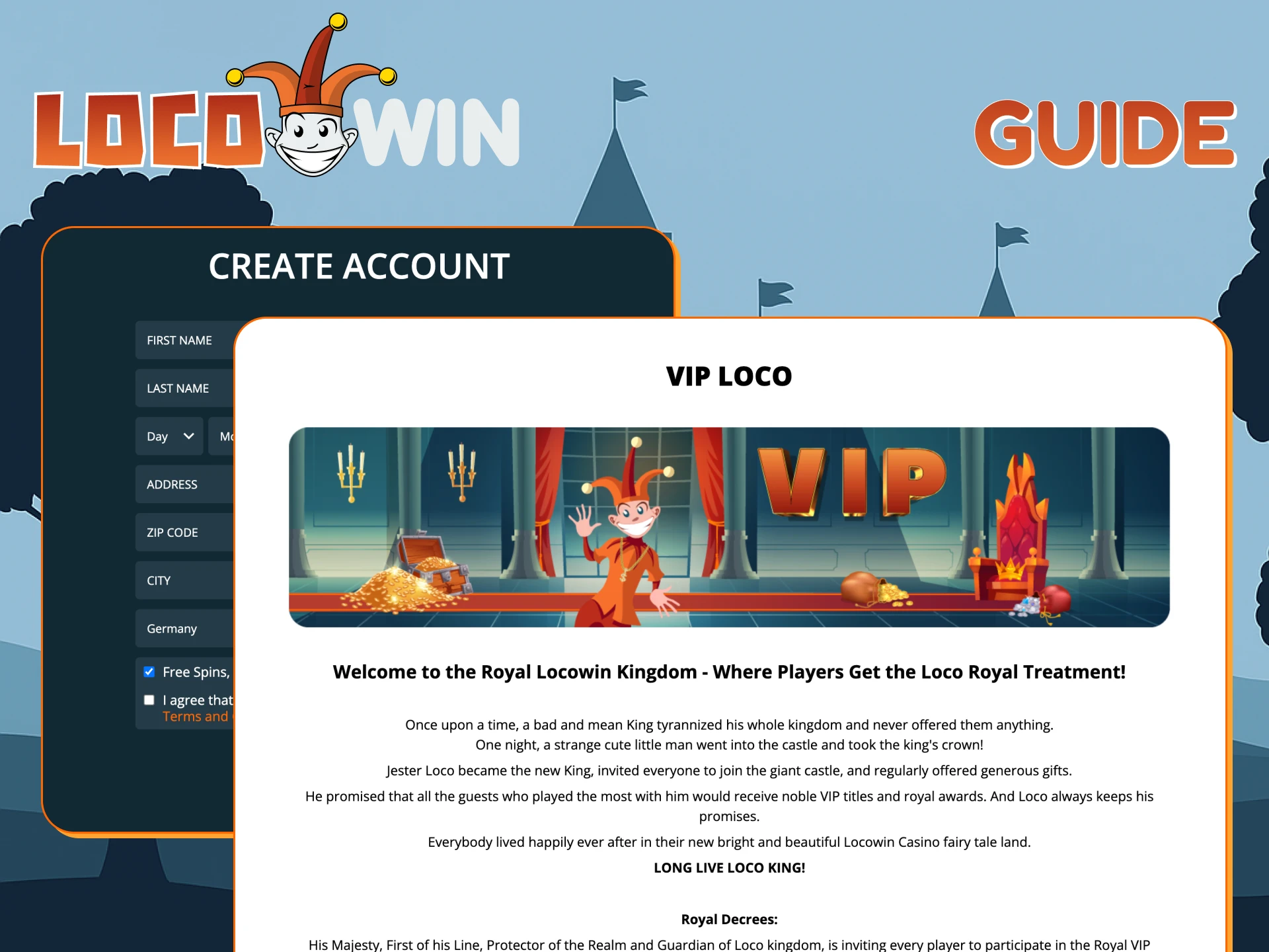 Follow the VIP guide and unlock elite Locowin rewards.