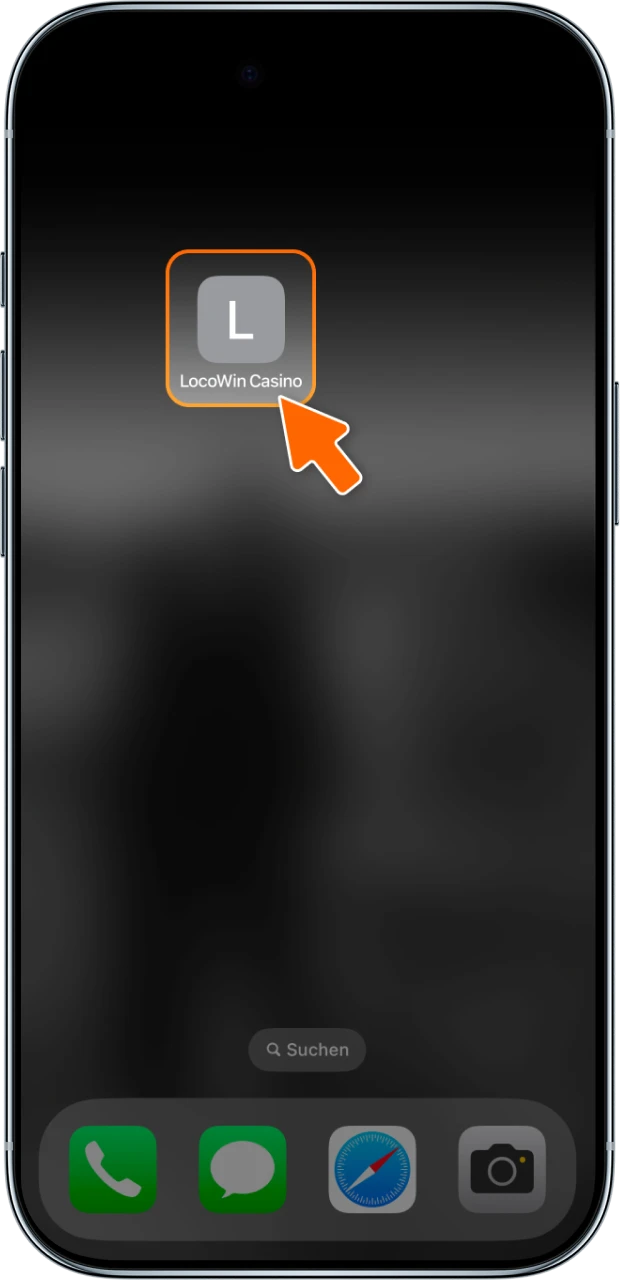 Füge Locowin einfach zu deinem iPhone Bildschirm hinzu.