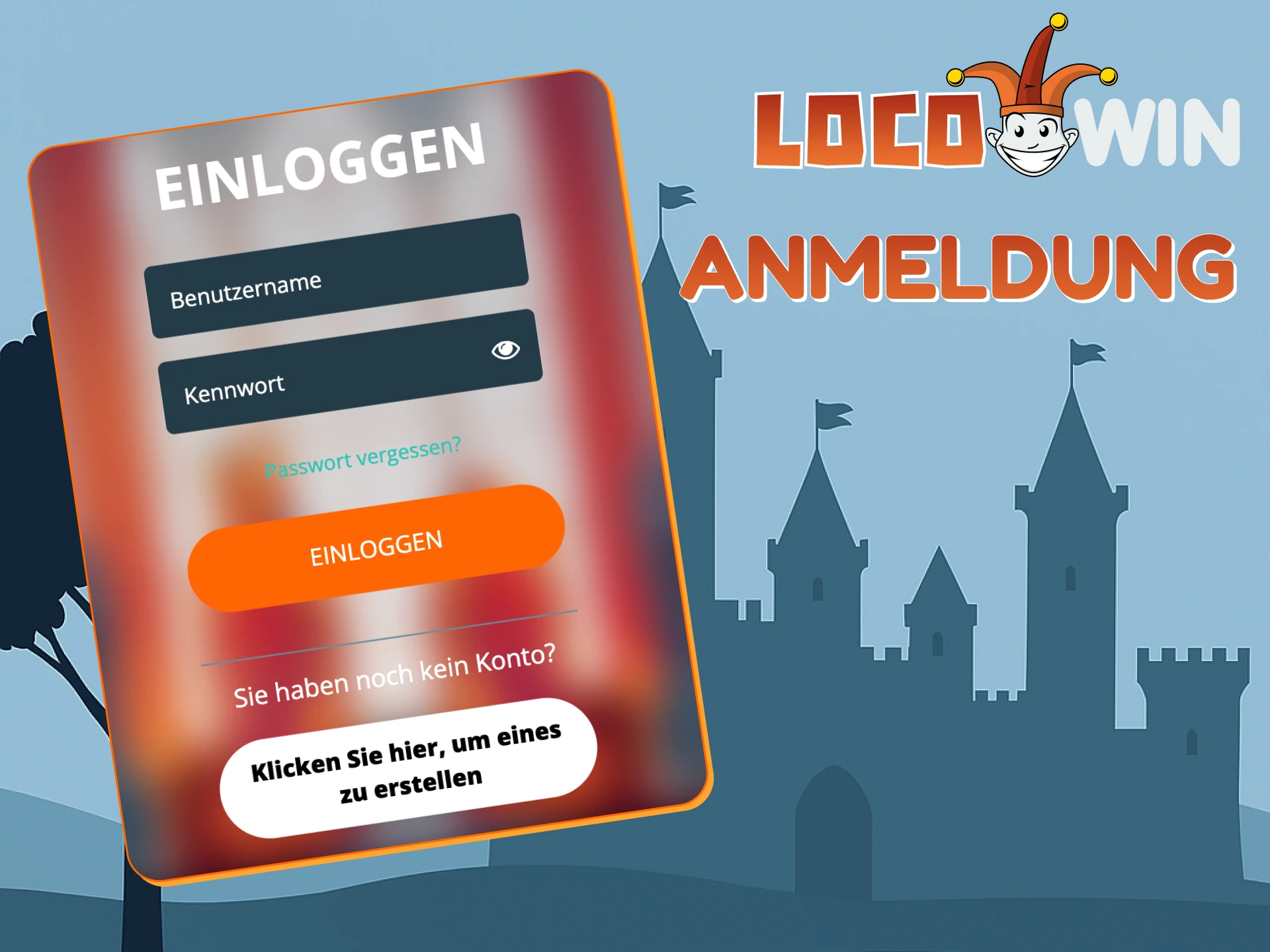 Melde dich an und erlebe Spannung bei Locowin.