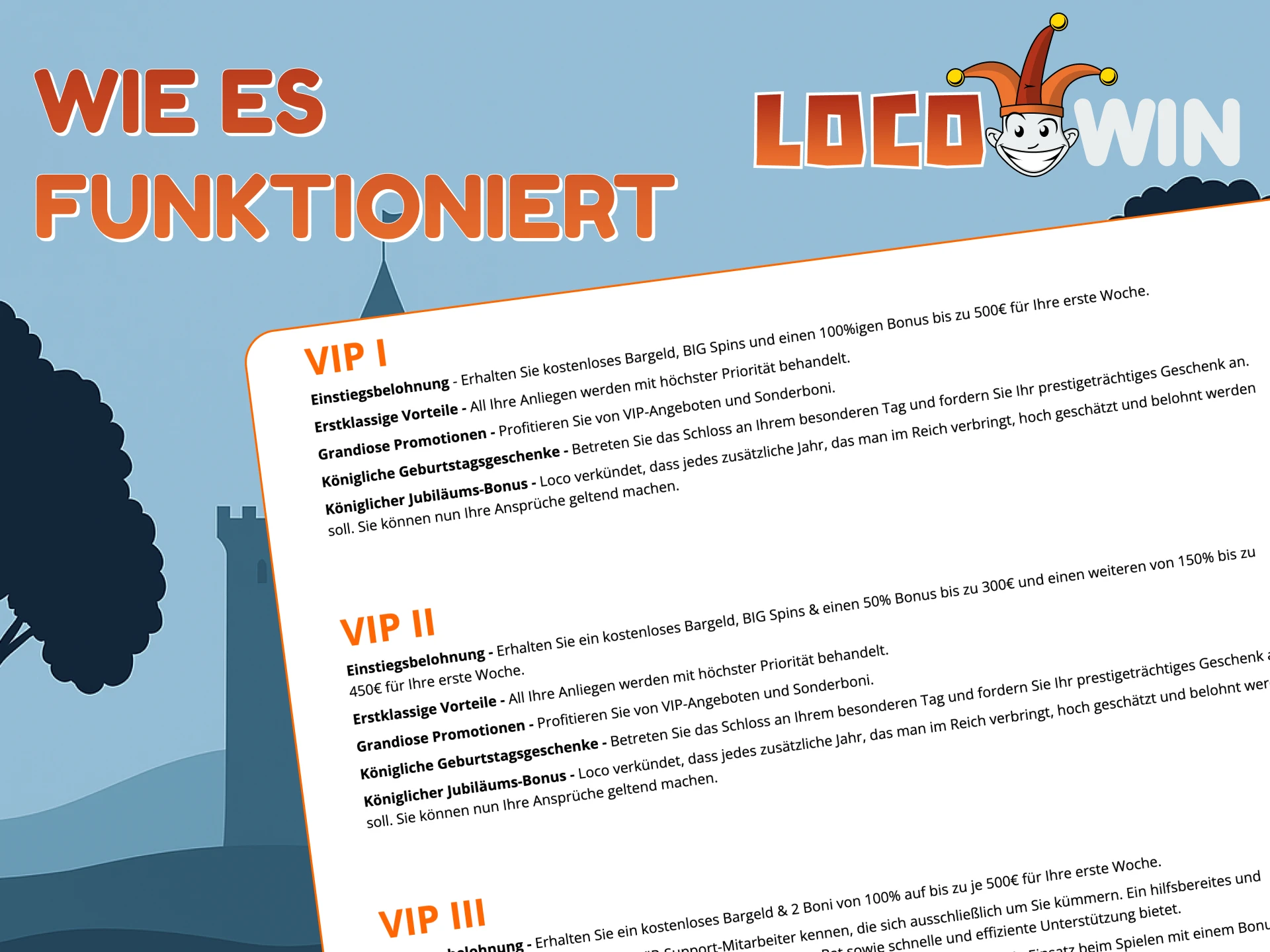 Entdecke das VIP Erlebnis bei Locowin.